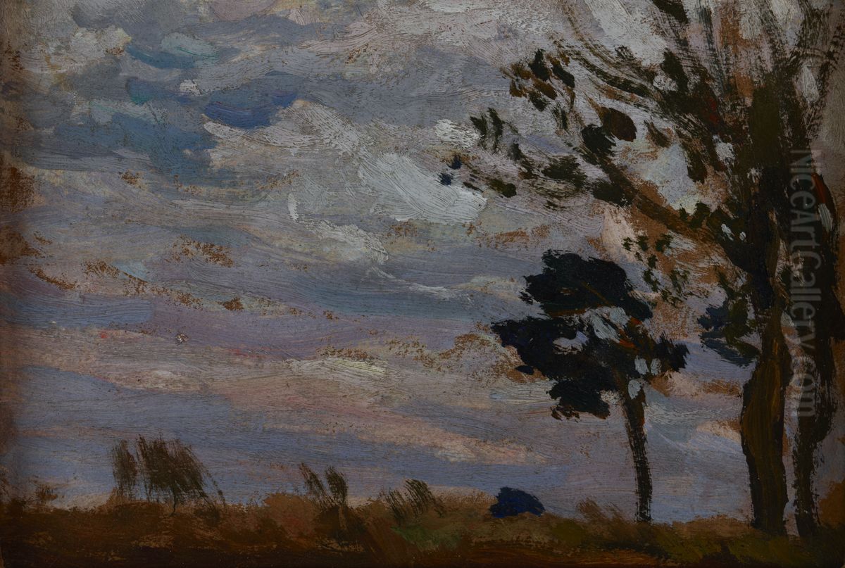 Wind Oil Painting by Jan Stanislawski