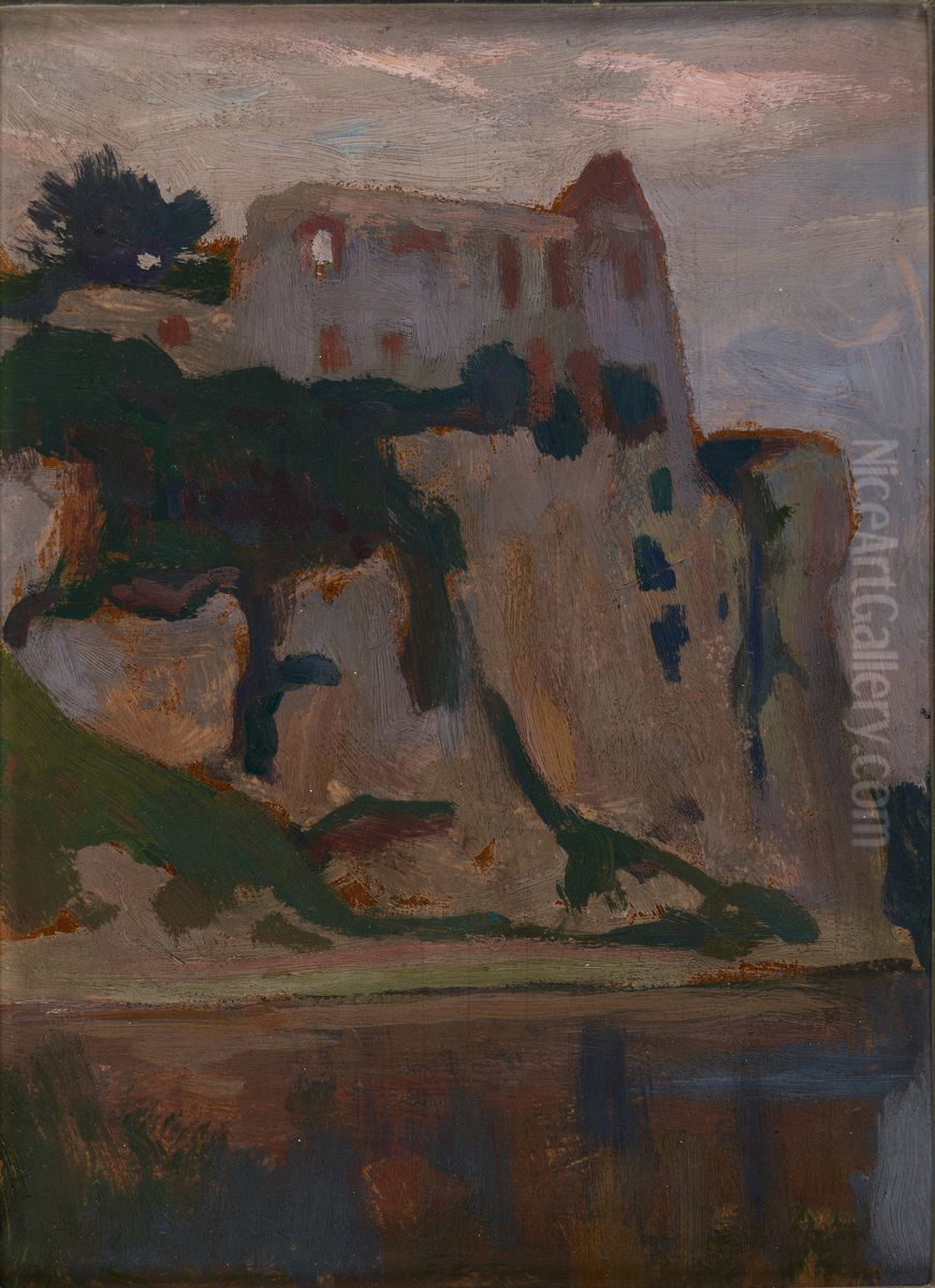 Tyniec at Dawn Oil Painting by Jan Stanislawski