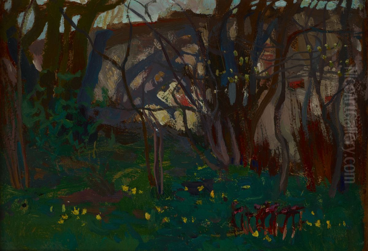 Botanical Garden Oil Painting by Jan Stanislawski