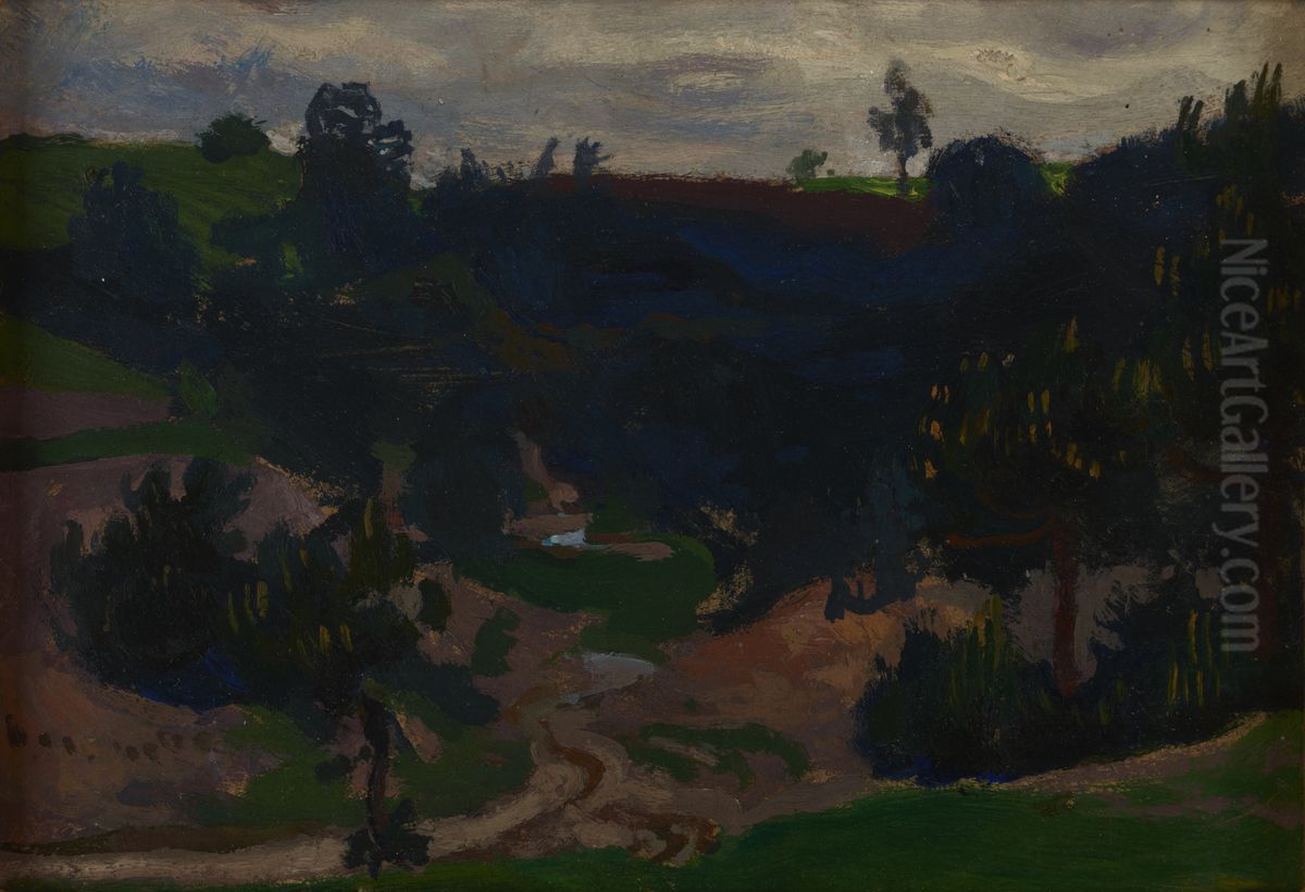 Pine-Trees Oil Painting by Jan Stanislawski