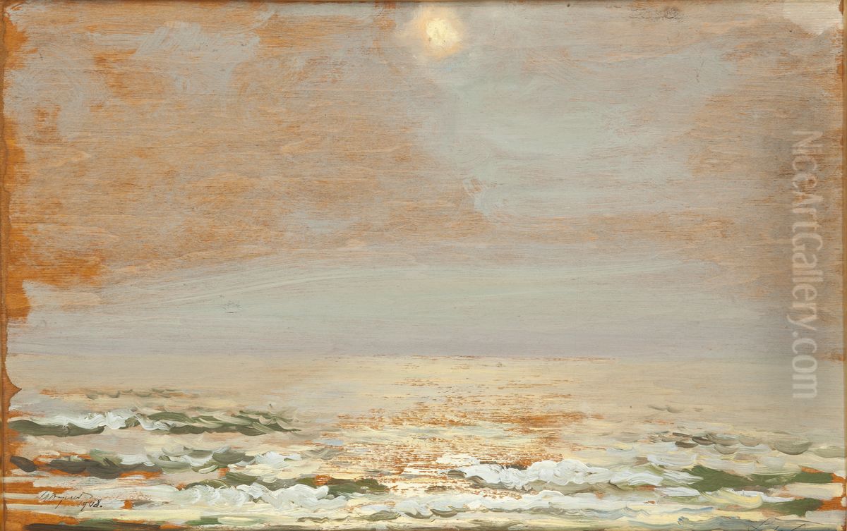 Sea at Polaga IV Oil Painting by Leon Wyczolkowski