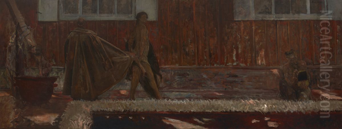 Farewell to the Manor House Oil Painting by Jacek Malczewski