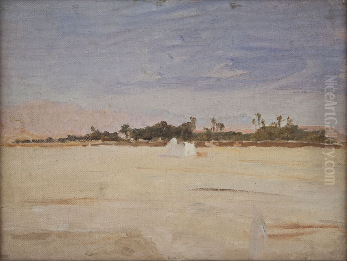 Sahara (The Sirocco in the Desert) Oil Painting by Jan Ciaglinski