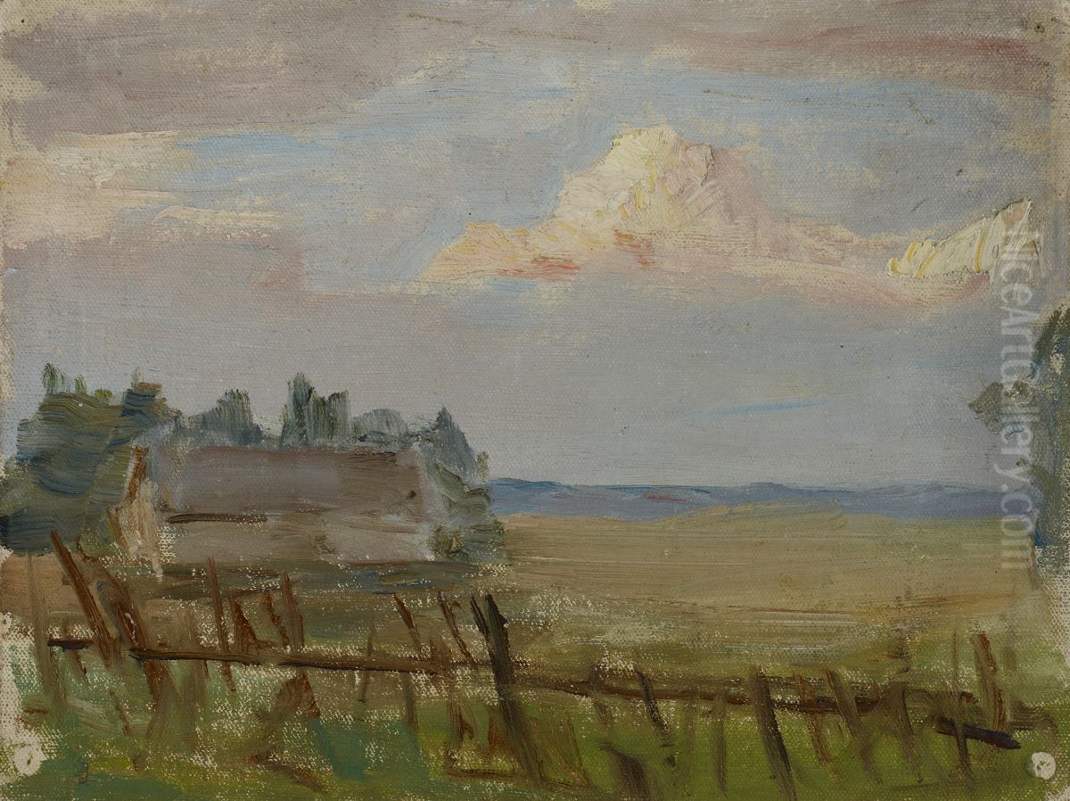 Northern Studies (The White Night - Clouds) Oil Painting by Jan Ciaglinski