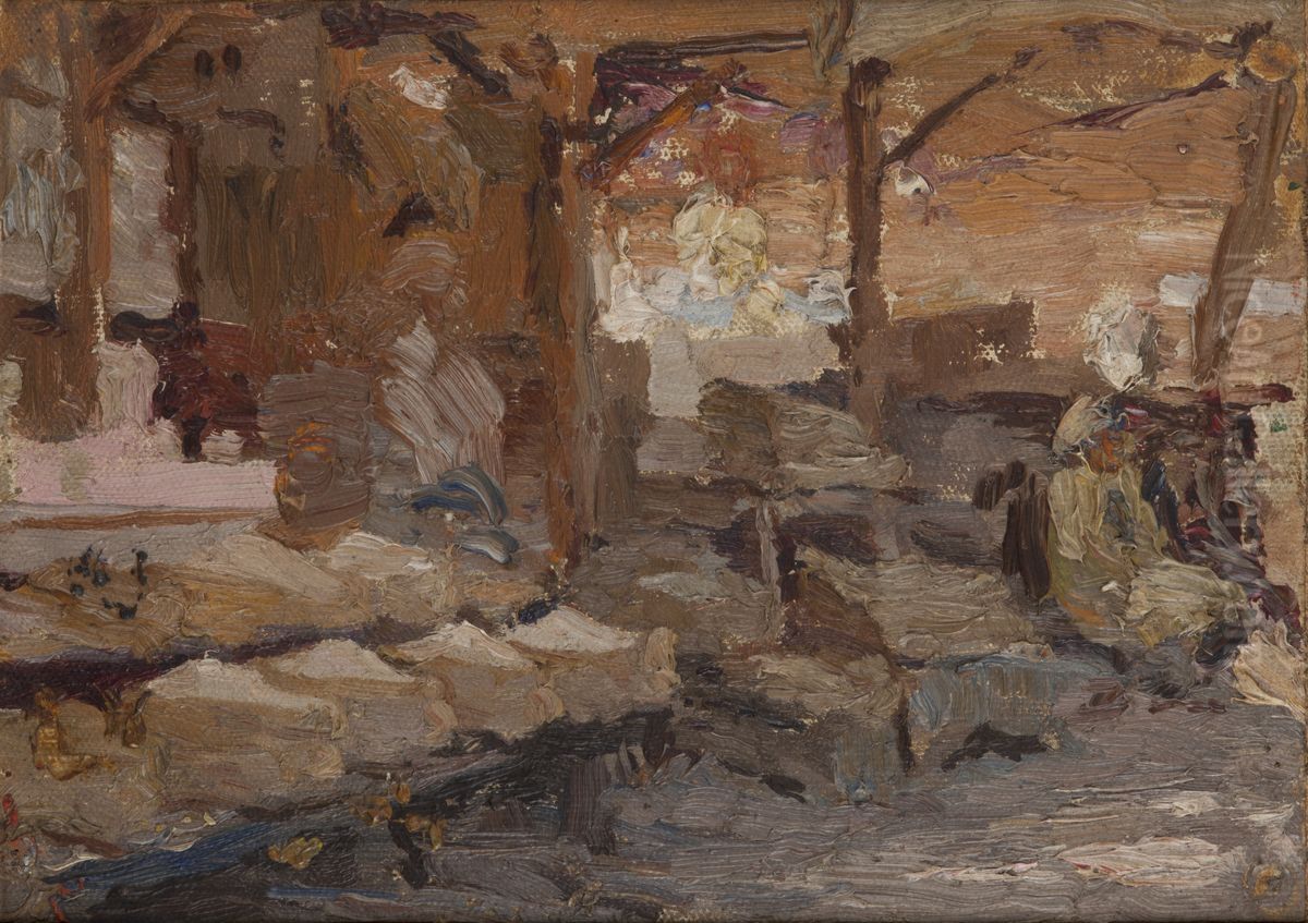 Bursa (Rose Soap Market) Oil Painting by Jan Ciaglinski