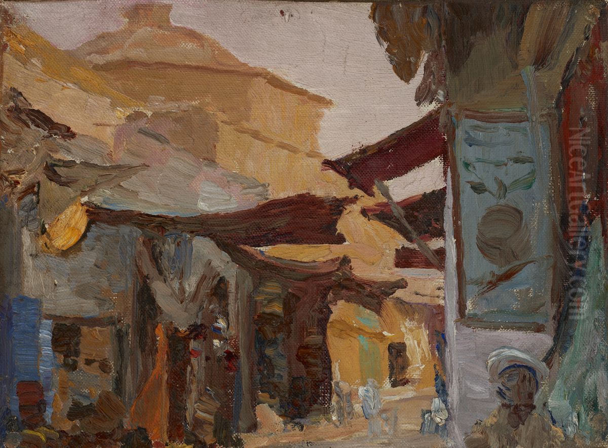 Smyrna (Bazaar) Oil Painting by Jan Ciaglinski