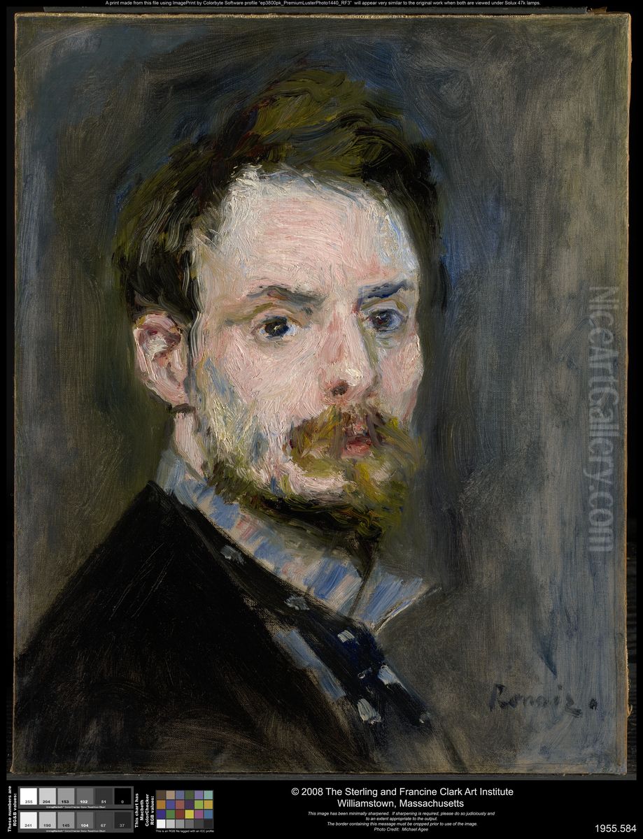 Self-Portrait Oil Painting by Pierre Auguste Renoir