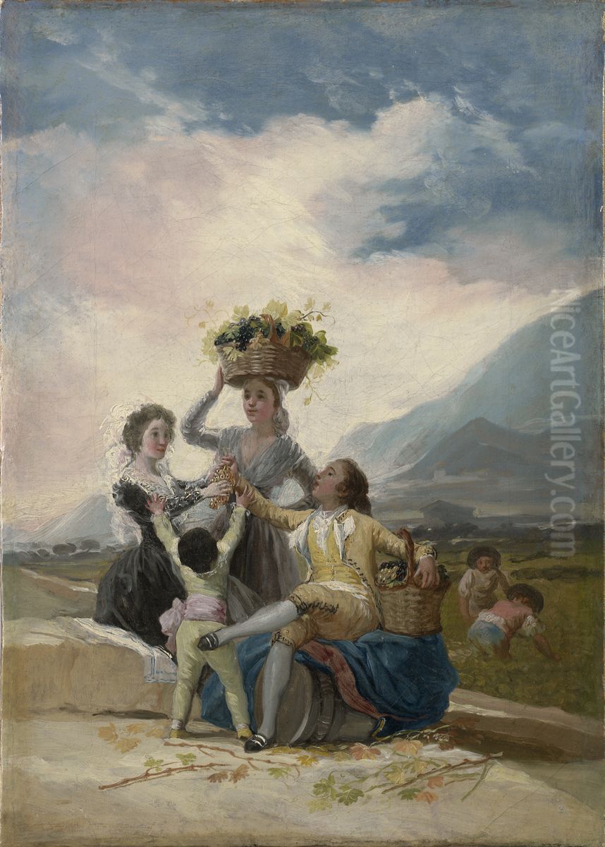 Otono Oil Painting by Francisco Goya Fuendetodos
