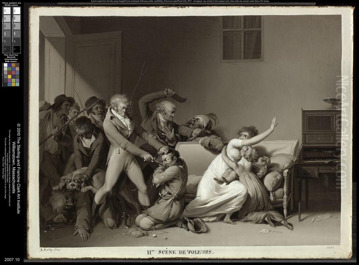 The Burglars Arrested Oil Painting by Louis-Leopold Boilly