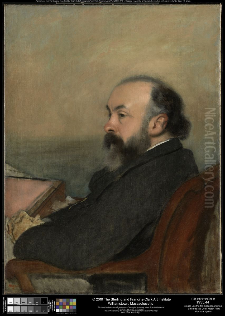 Portrait of a Man Oil Painting by Edgar Degas