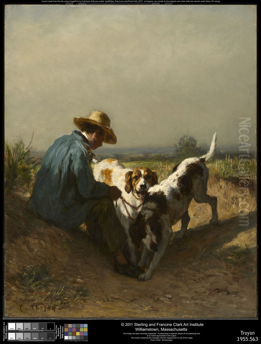 The Gamekeeper Oil Painting by Constant Troyon