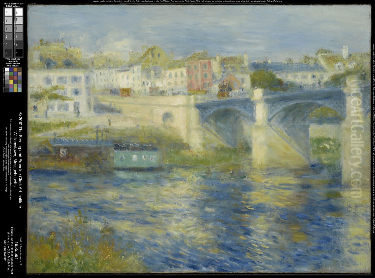 Bridge at Chatou Oil Painting by Pierre Auguste Renoir