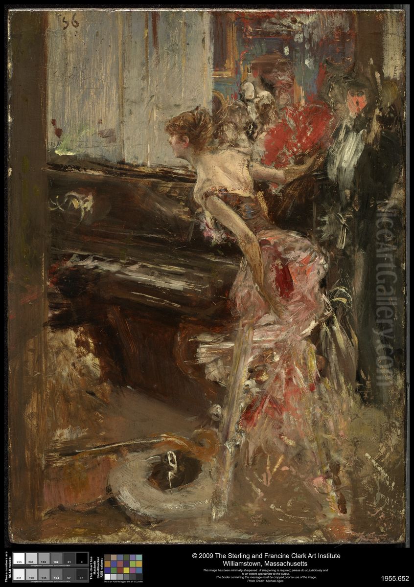 Recital Oil Painting by Giovanni Boldini