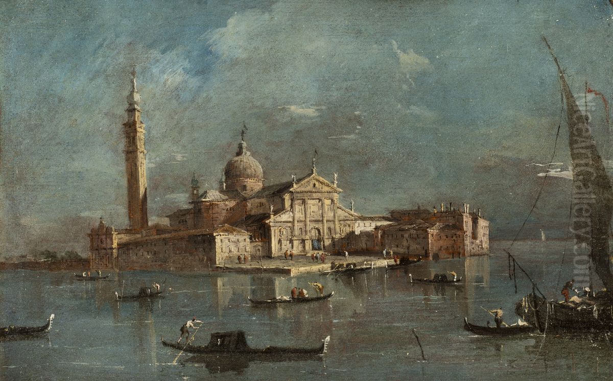 San Giorgio Maggiore Oil Painting by Francesco Guardi