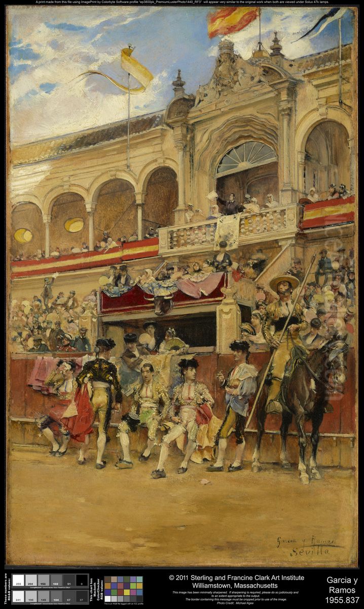 Inside the Bullring Oil Painting by Jose Garcia y Ramos