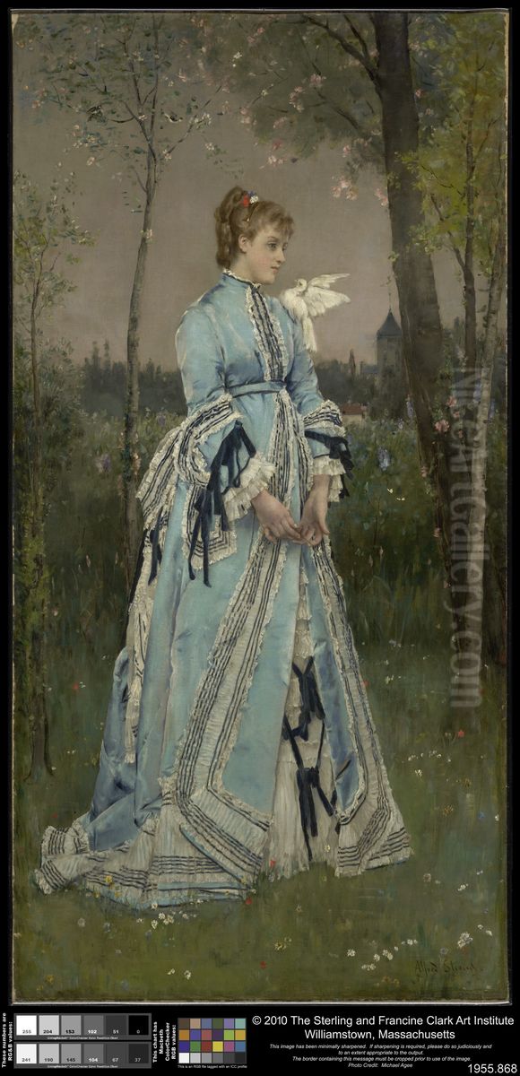 Spring Oil Painting by Alfred Stevens