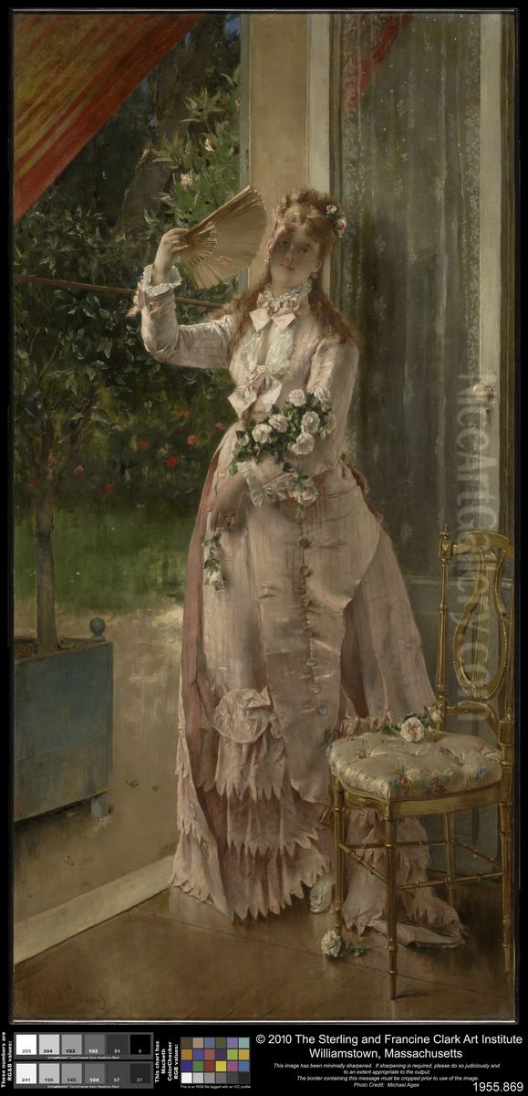 Summer Oil Painting by Alfred Stevens