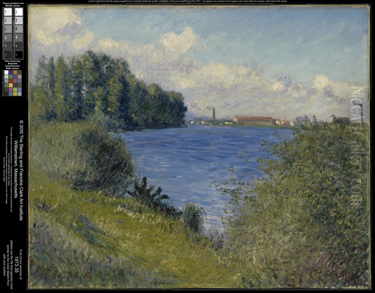 The Seine at Argenteuil Oil Painting by Gustave Caillebotte