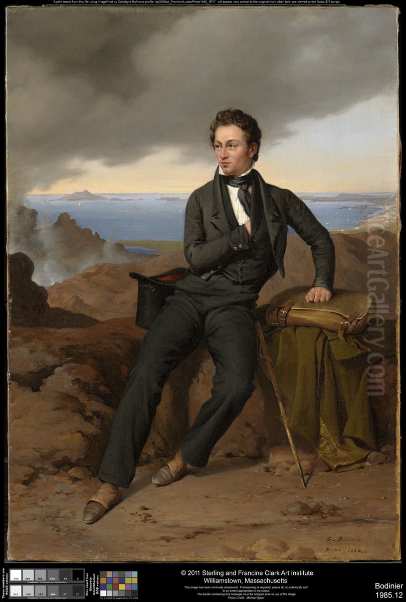 Theodore Jubin Oil Painting by Guillaume Bodinier