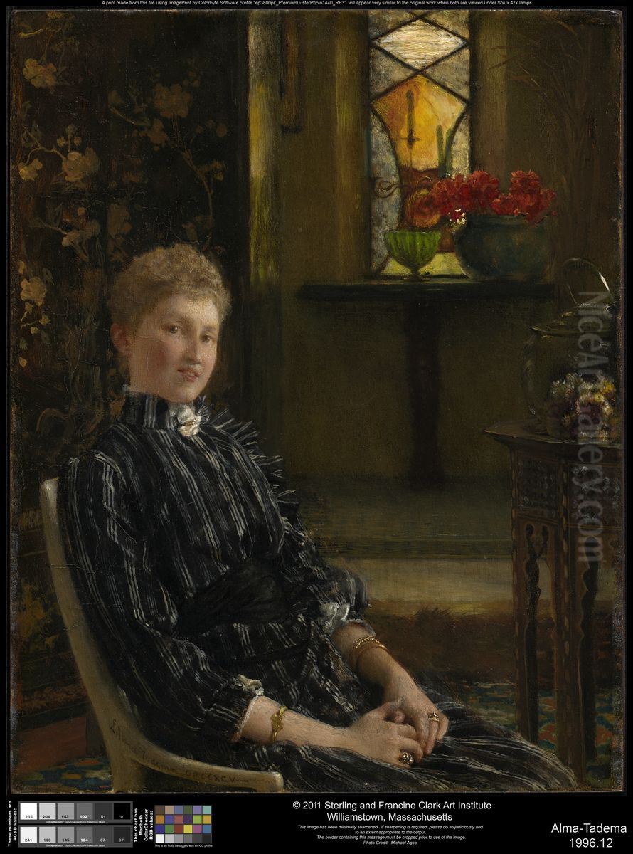 Portrait of Mrs. Ralph Sneyd (Mary Ellis Sneyd) Oil Painting by Lawrence Alma-Tadema