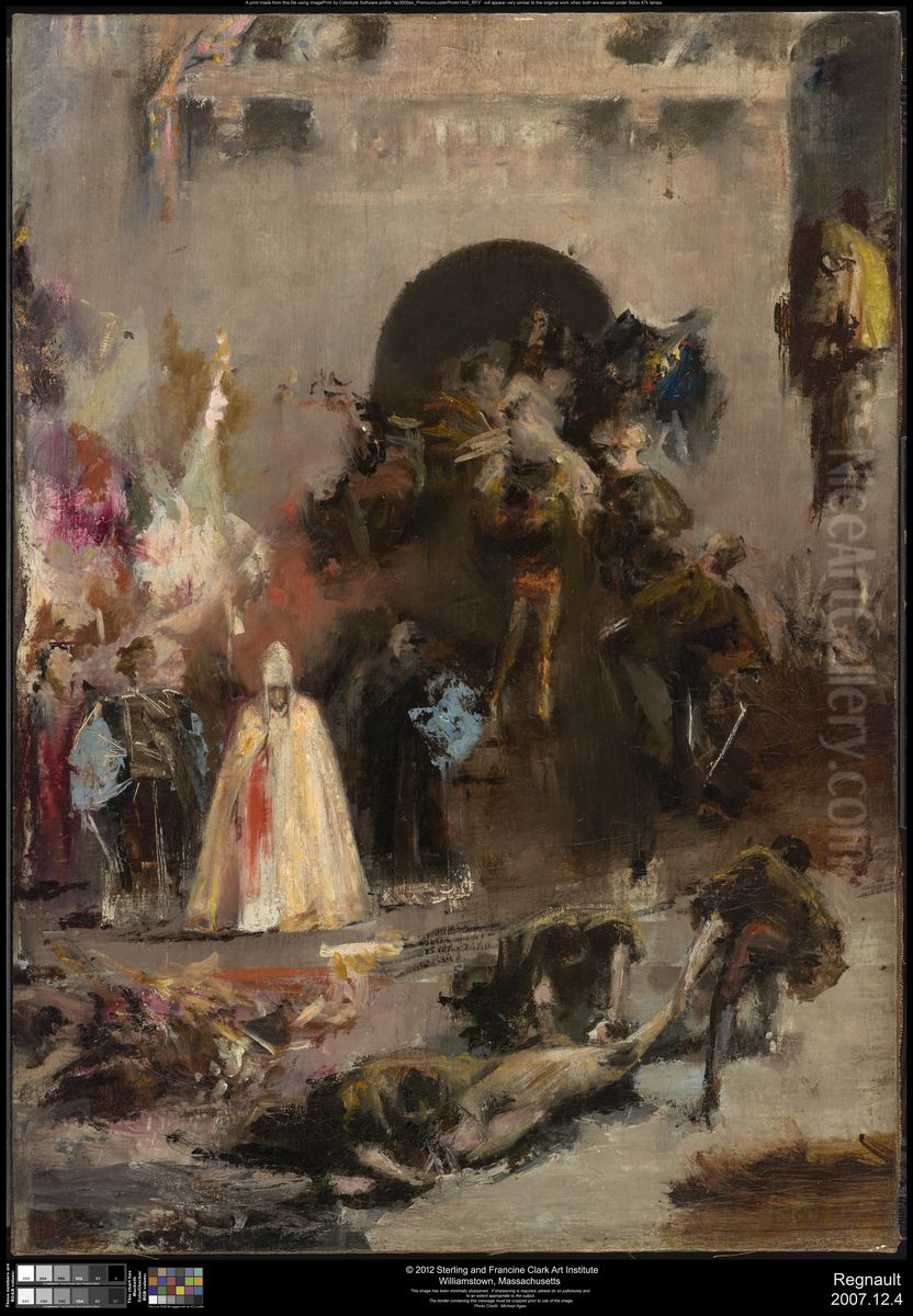 Scene from the Spanish Inquisition Oil Painting by Regnault Henri