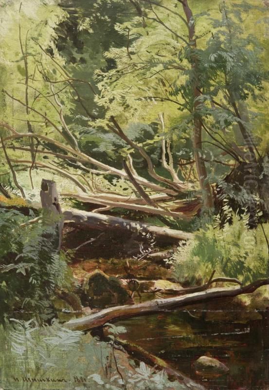<<Rucej v lesu>> Oil Painting by Ivan Shishkin