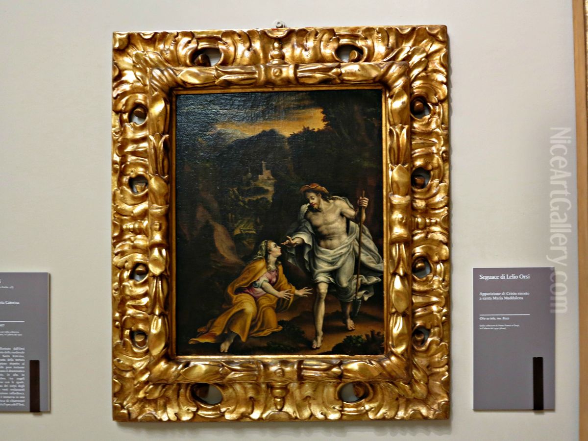 Apparition of the risen Christ to St. Mary Magdalene Oil Painting by Lelio Orsi