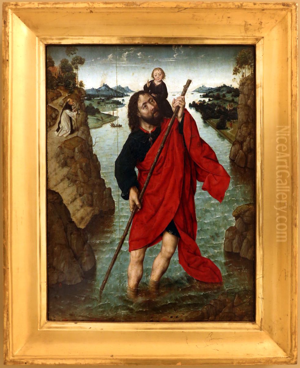 S. Christophor Oil Painting by Aelbrecht Bouts