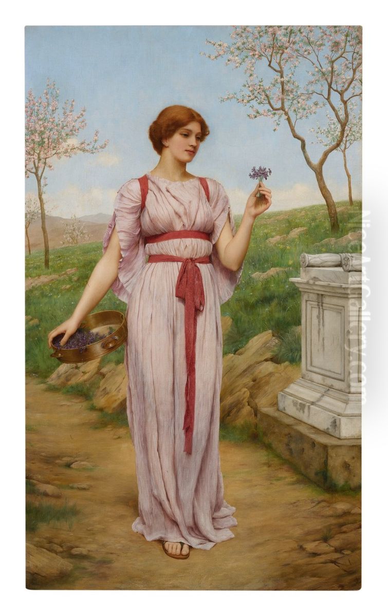 The Posy Oil Painting by John William Godward