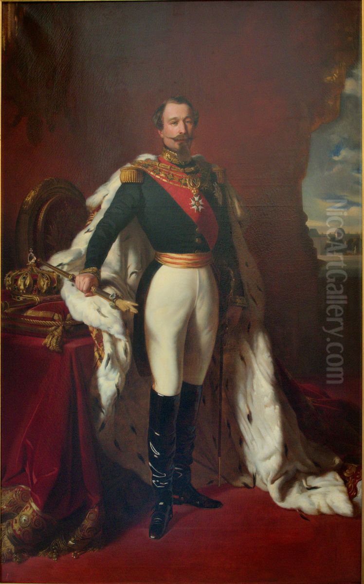 Portrait de l'empereurNapoleon III(1808-1873) Oil Painting by Franz Xavier Winterhalter