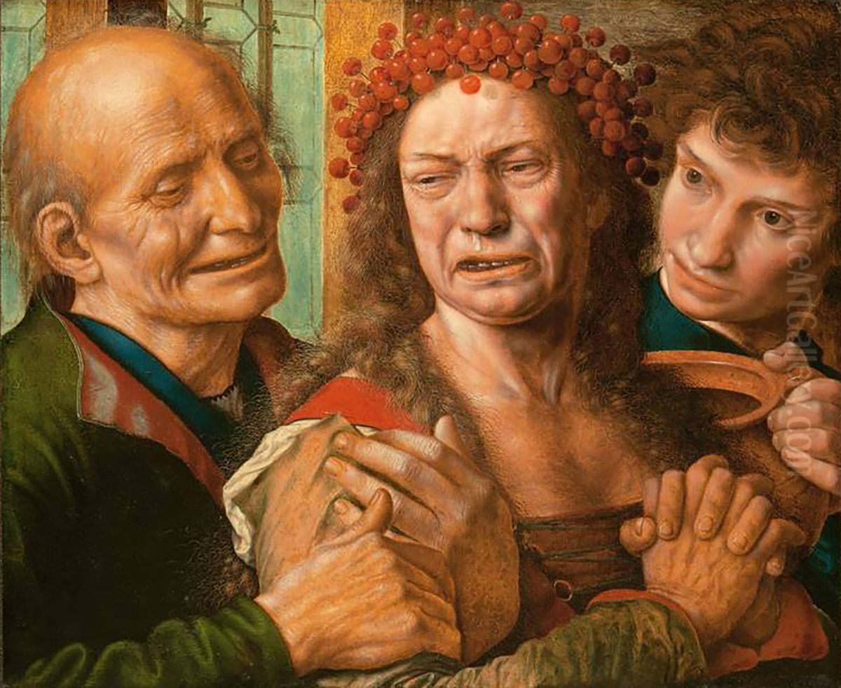 The tearful bride Oil Painting by Jan Sanders Van Hemessen