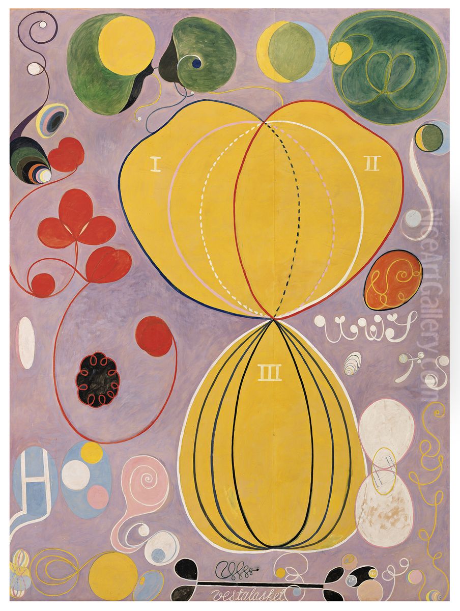 The Ten Largest, No. 7, Adulthood Oil Painting by Hilma af Klint