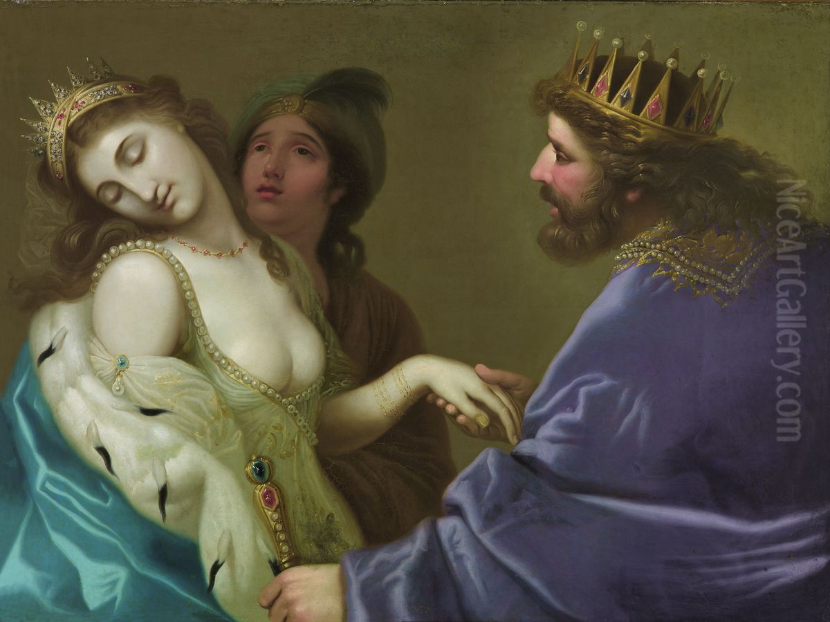 Esther before Ahasuerus Oil Painting by Franciszek Smuglewicz