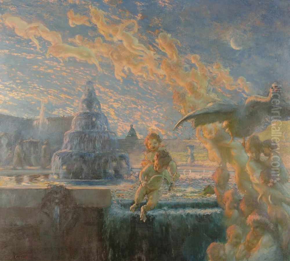 L'Aube Oil Painting by Gaston La Touche