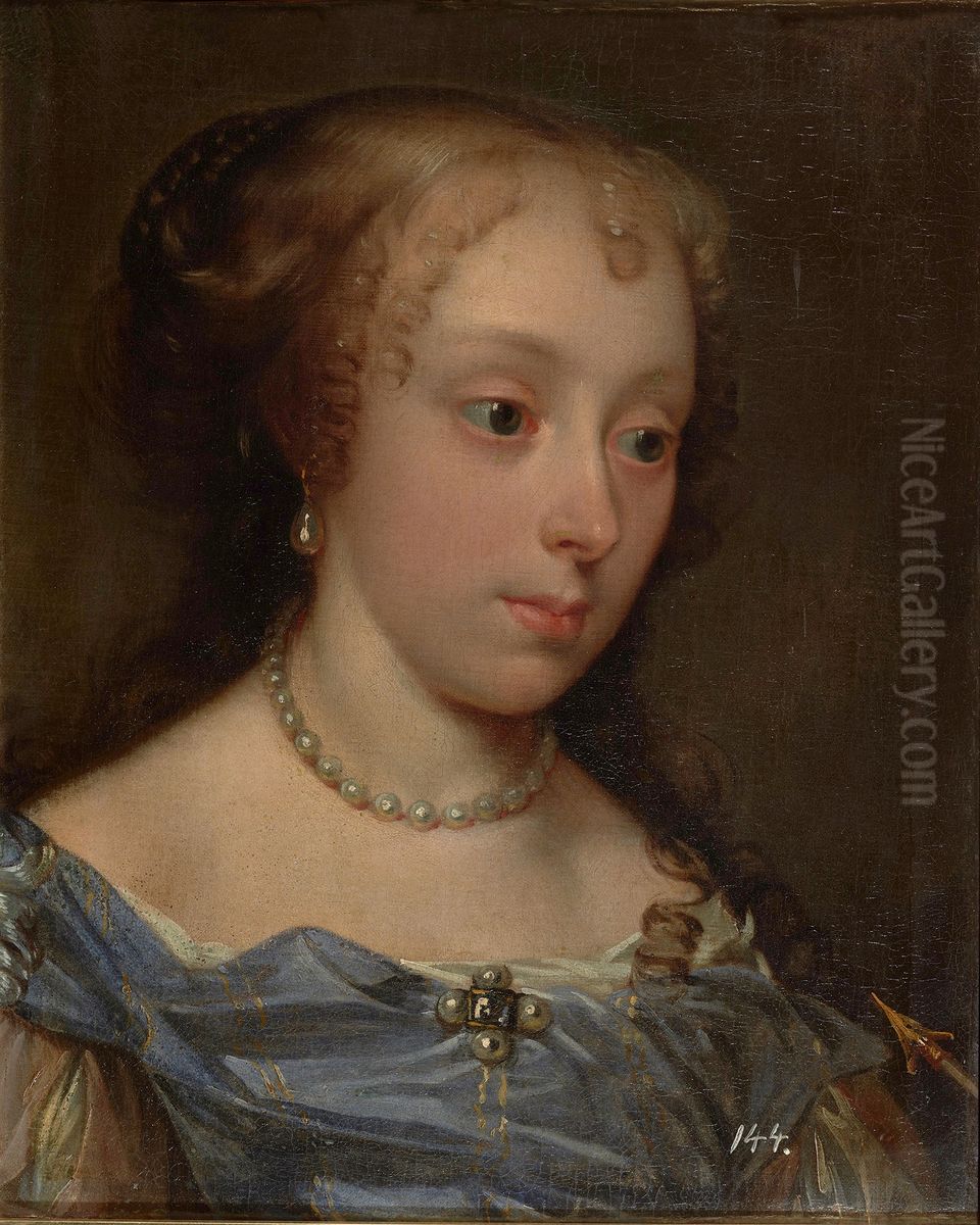 Female portrait Oil Painting by Peter Lely