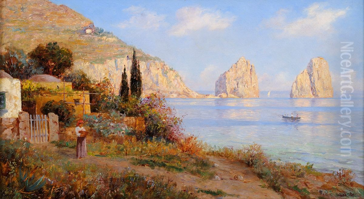View of Capri Oil Painting by unknown