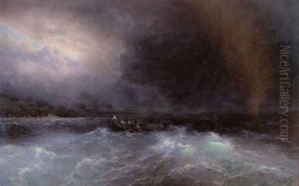 The survivors Oil Painting by Ivan Aivazovsky