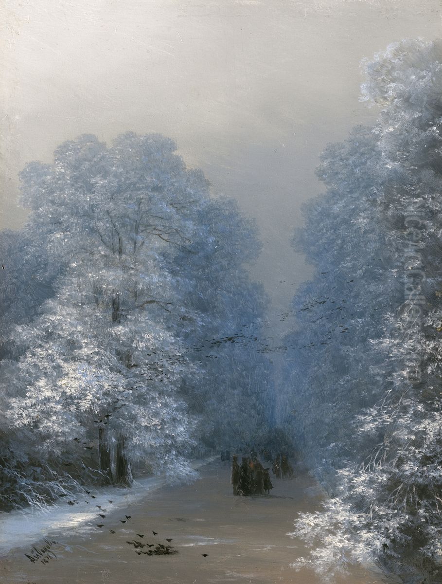 Winter landscape Oil Painting by Ivan Aivazovsky