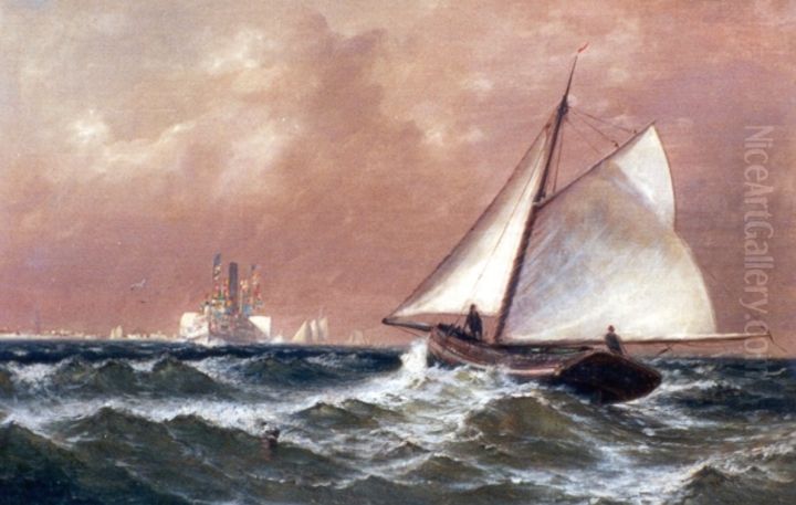 Mary Ann off Keyport, New Jersey Oil Painting by Granville Perkins