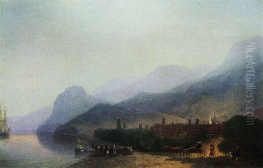 Alushta Oil Painting by Ivan Aivazovsky
