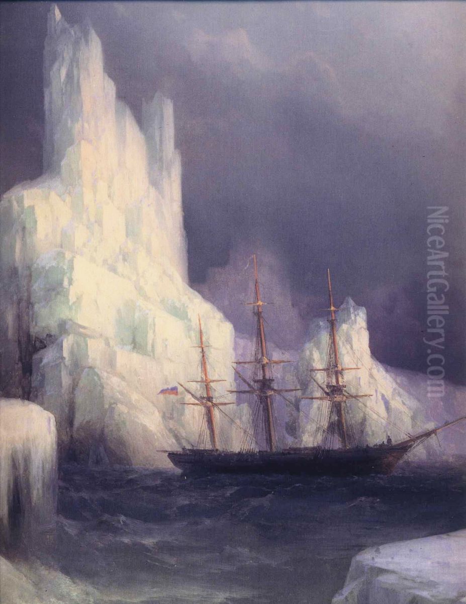 Icebergs in the Atlantic Oil Painting by Ivan Aivazovsky