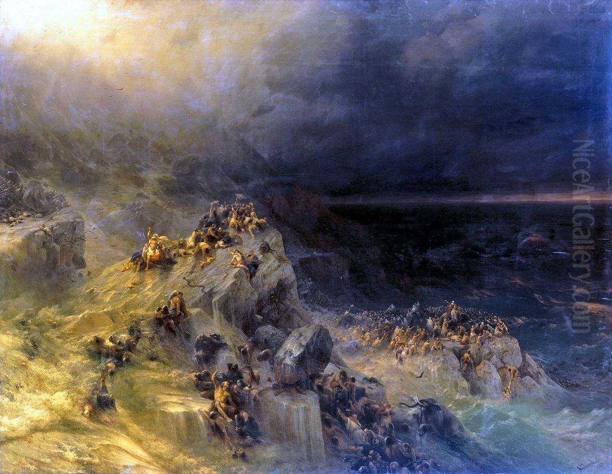 Deluge Oil Painting by Ivan Aivazovsky