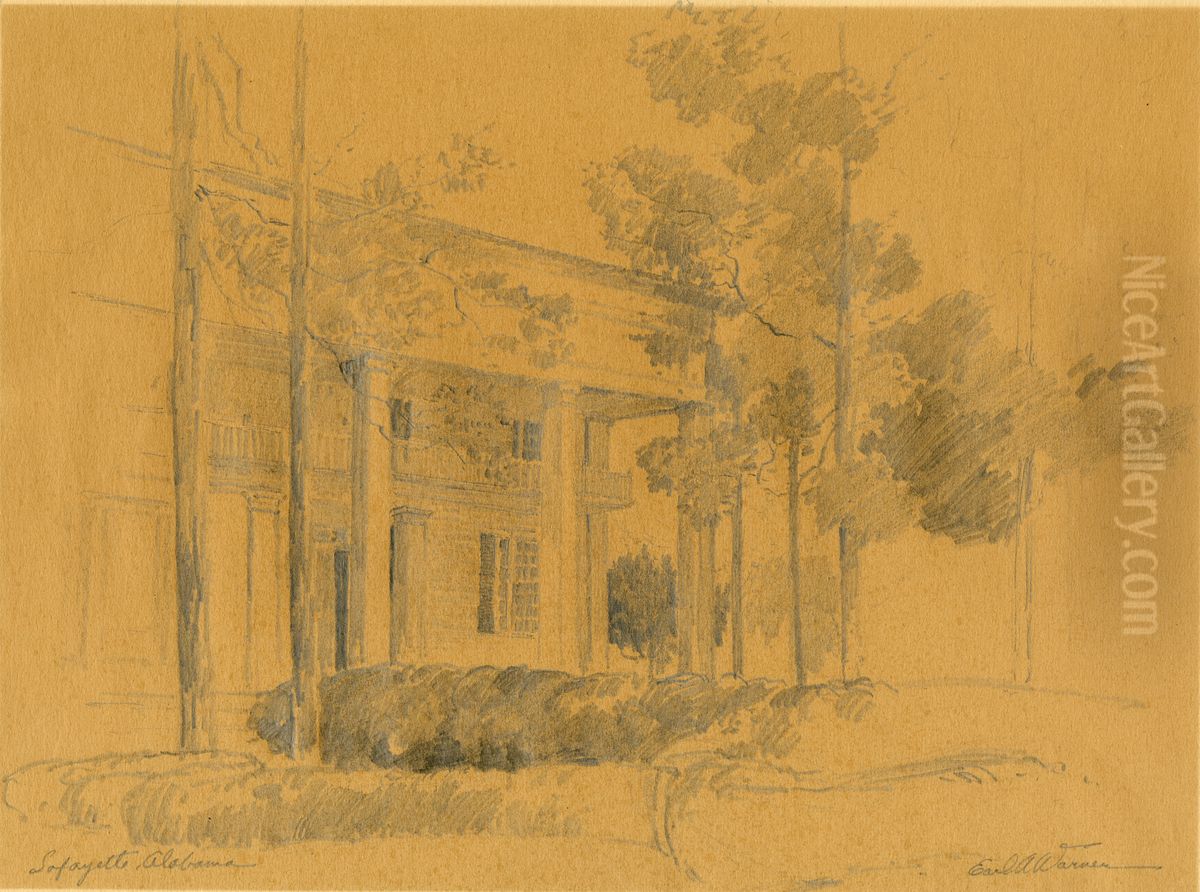 Lafayette, Alabama. Oil Painting by Earl A. Warner