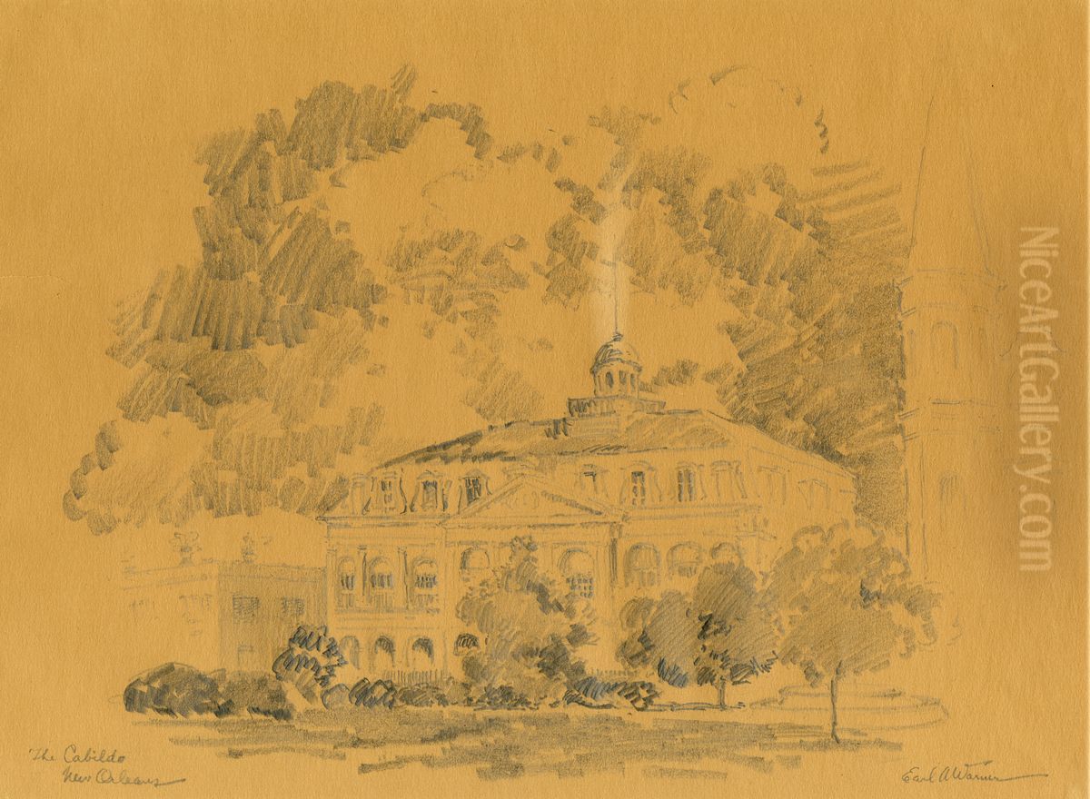The Cabildo, New Orleans. Oil Painting by Earl A. Warner