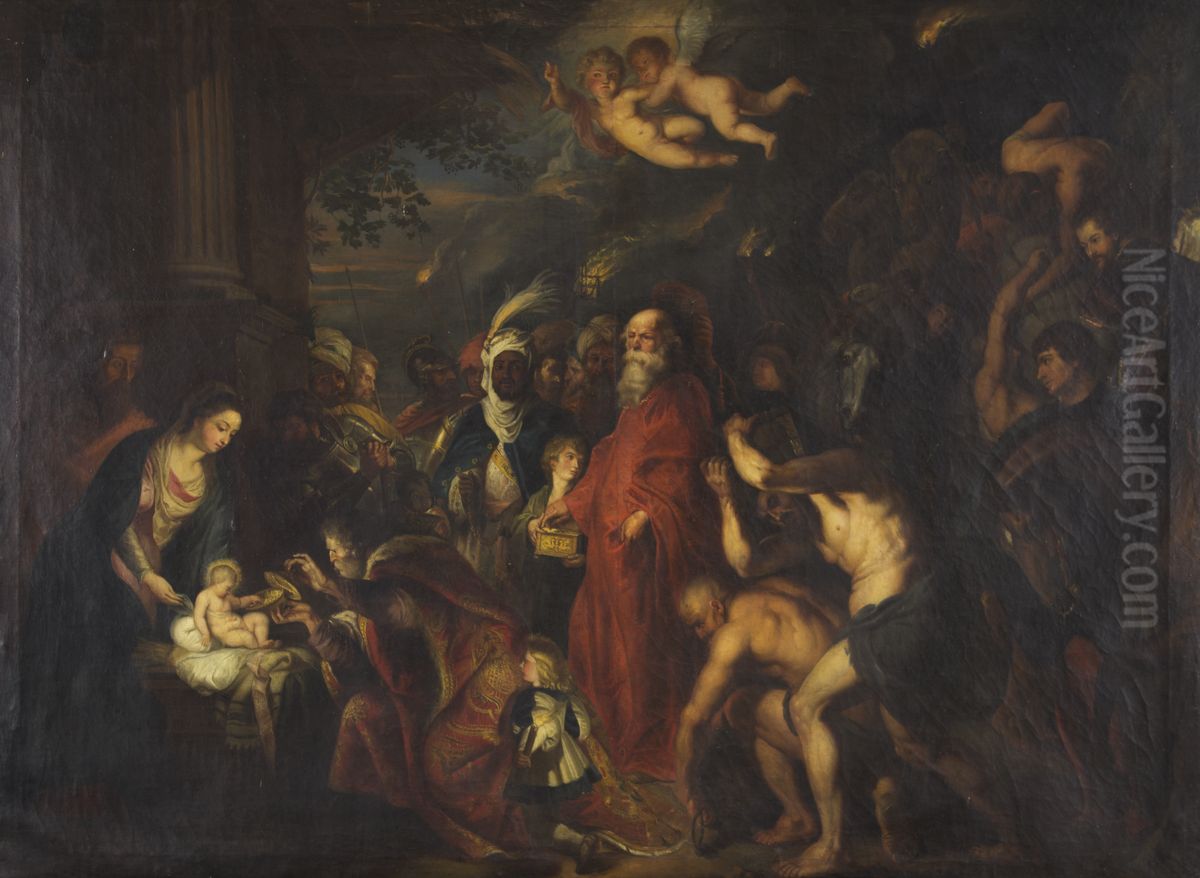 Nativity (after Peter Paul Rubens). Oil Painting by Vanderbilt Museum of Art