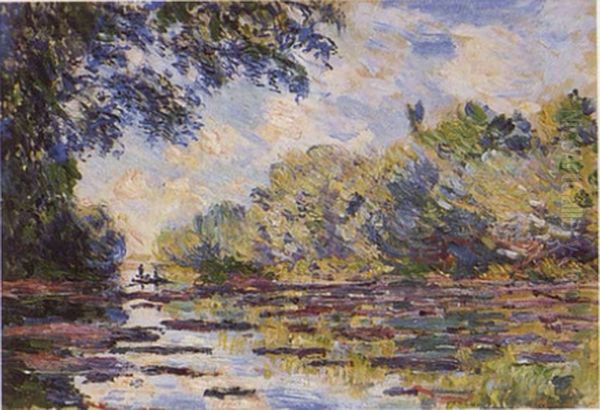 Bras de Seine a Giverny Oil Painting by Claude Oscar Monet