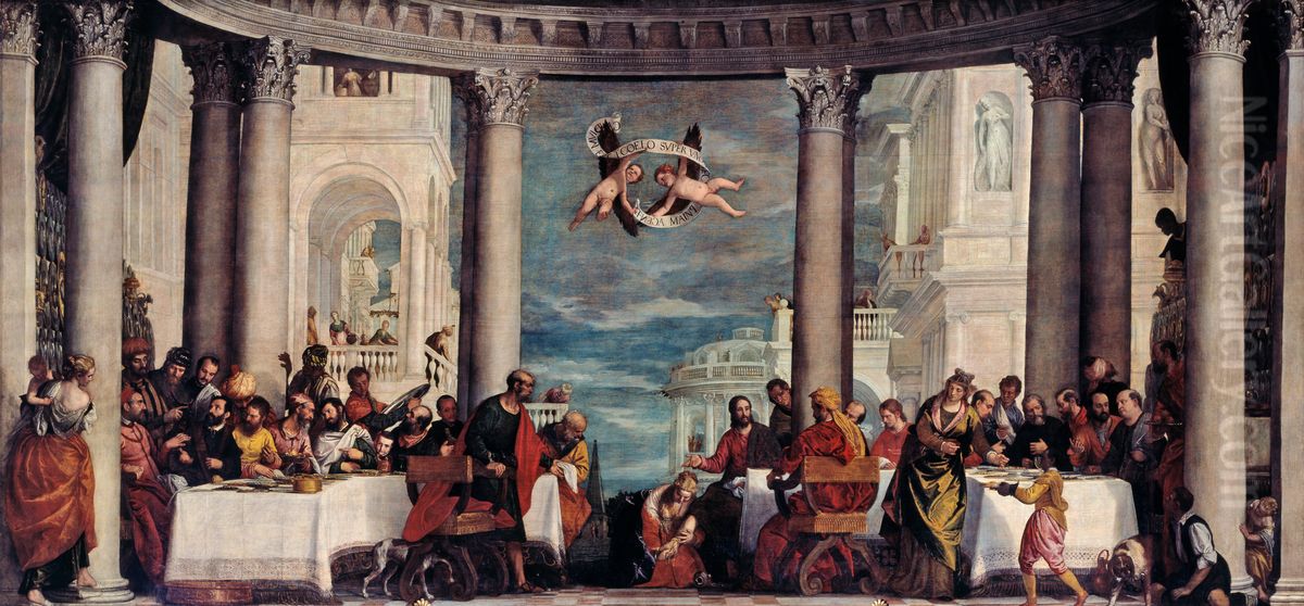 The Feast in the House of Simon the Pharisee Oil Painting by Paolo Veronese (Caliari)