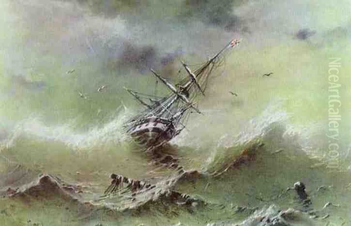 Storm Oil Painting by Ivan Aivazovsky