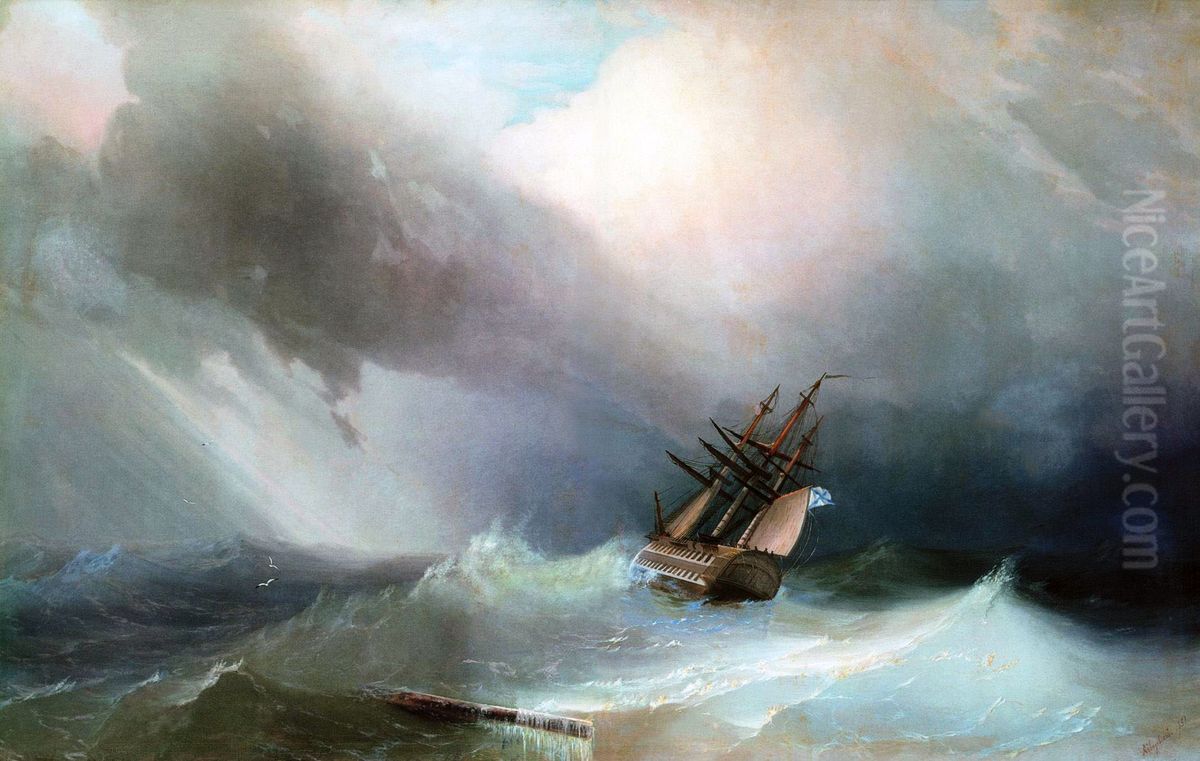 Storm Oil Painting by Ivan Aivazovsky