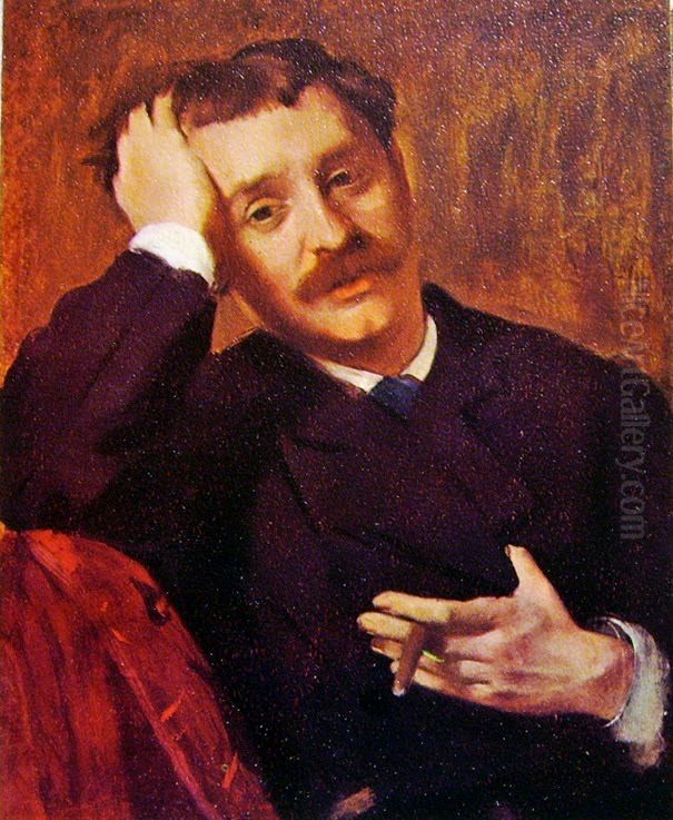 Portrait of Lorenzo Pagans Oil Painting by Edgar Degas